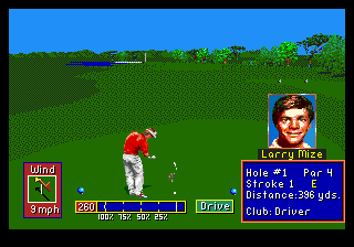PGA Tour Golf II (USA, Europe) (v1.1) In game screenshot